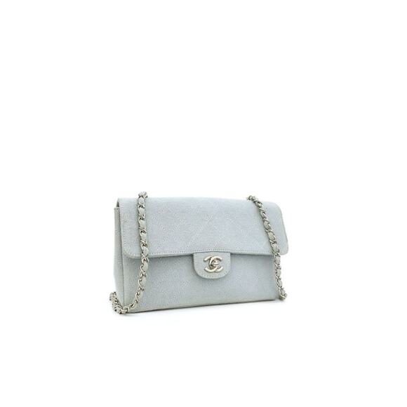 CHANEL Sky Blue Fabric Chain Shoulder Bag A-A9674 - Picture 2 of 11
